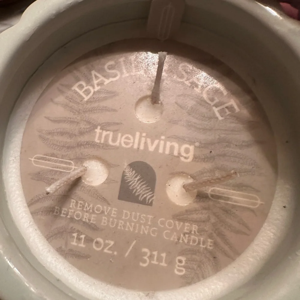 True Living Basil & Sage Candle Set 11oz each